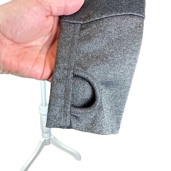 Alo Yoga Athletic Jacket Gray Size Medium Thumb Holes Full Zip - Picture 3 of 6